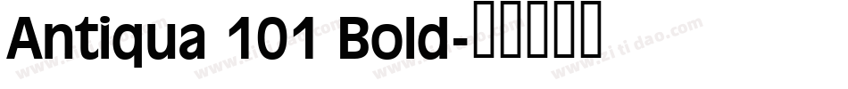 Antiqua 101 Bold字体转换